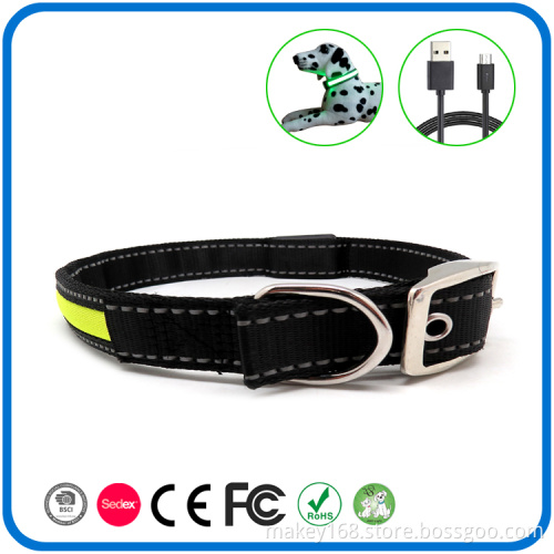 Led Flashing In Dark Glow Dog Collar